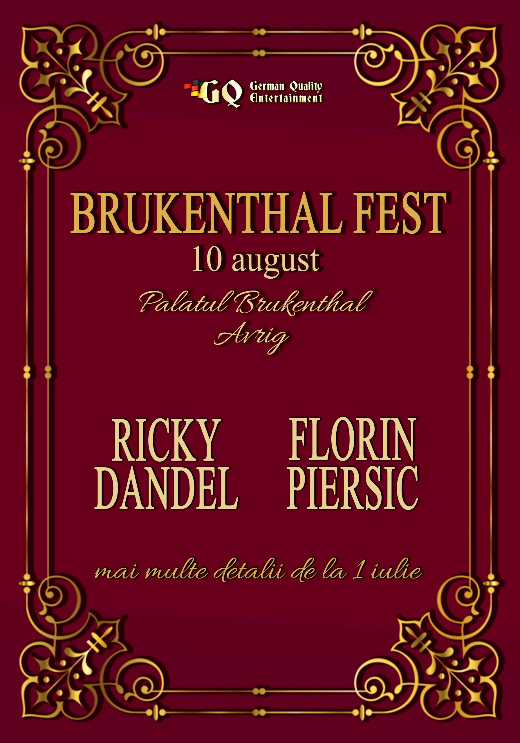 Brukenthal Fest, ediția I: Ricky Dandel & Florin Piersic