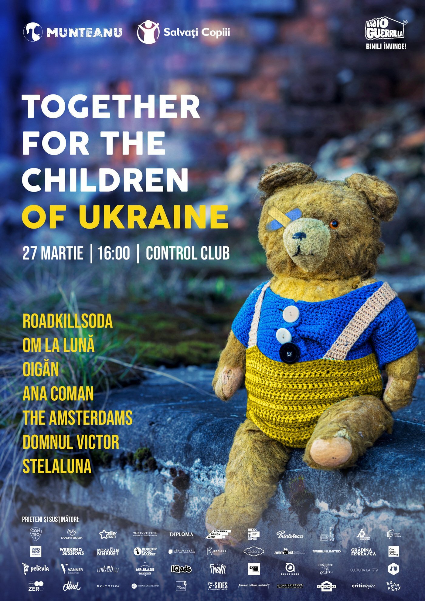 Concert-maraton caritabil pentru copiii refugiați din Ucraina
