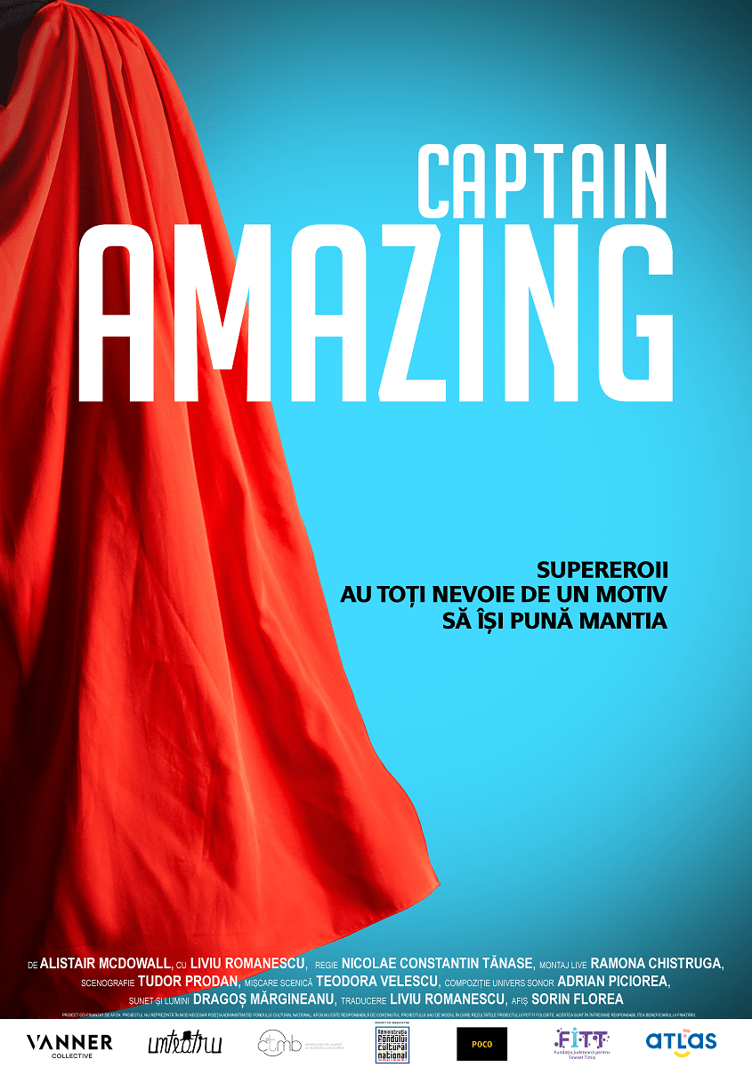Spectacolul Captain Amazing poate fi văzut online pe unteatru cinematic