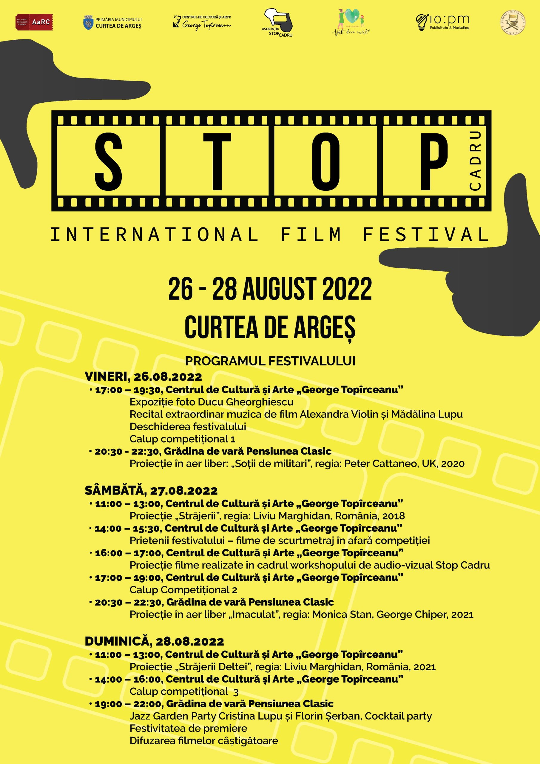 Festivalul Internațional de Film Stop Cadru Ediția I – 2022