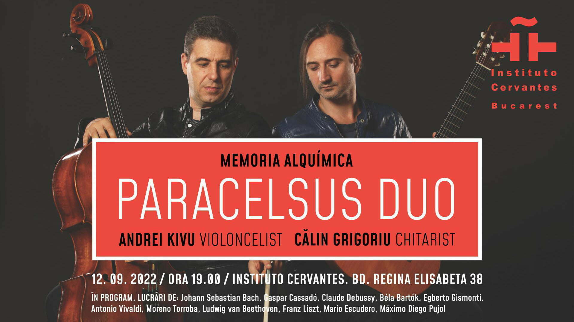 Paracelsus Duo concertează la Institutul Cervantes