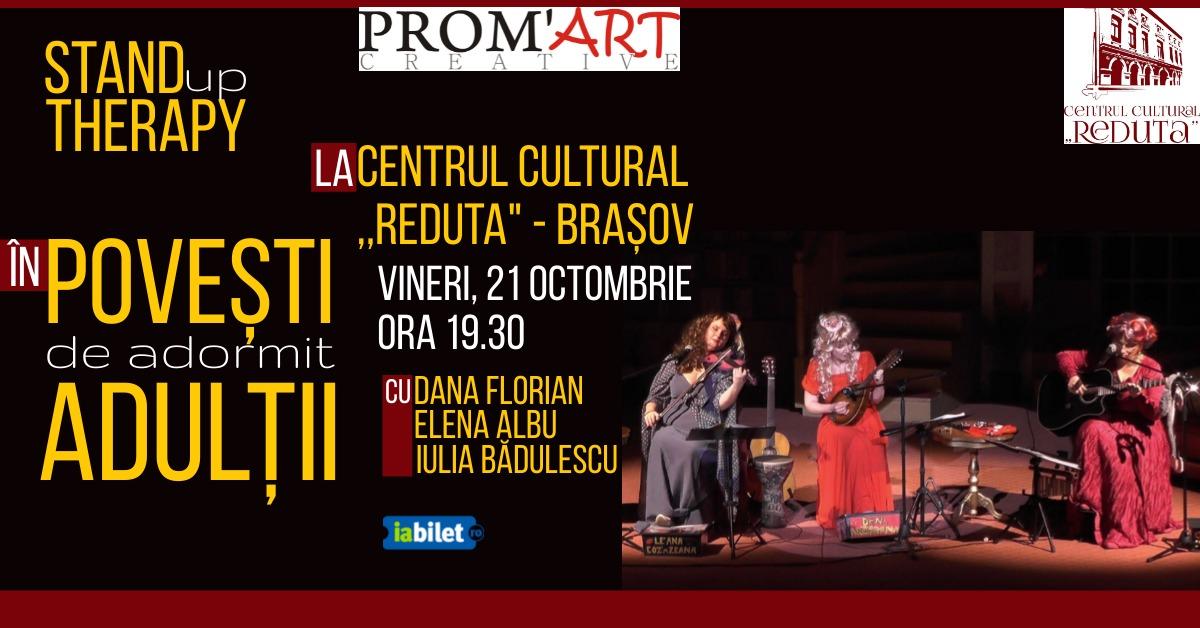 Povești de adormit adulții la Centrul Cultural Reduta din Brașov în 21 octombrie 2022!