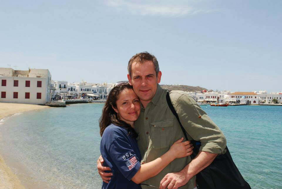 Gabriela și Richard Holmu în Grecia