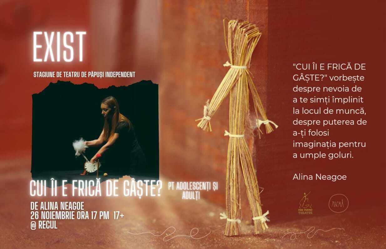 “Cui îi e frică de gâște?” spectacol de teatru de animație pentru adulți
