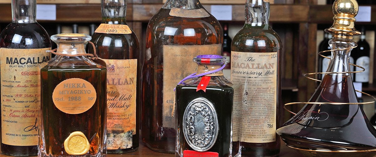 Whisky-uri rare și vinuri de colecție pentru masa de sărbătoare 