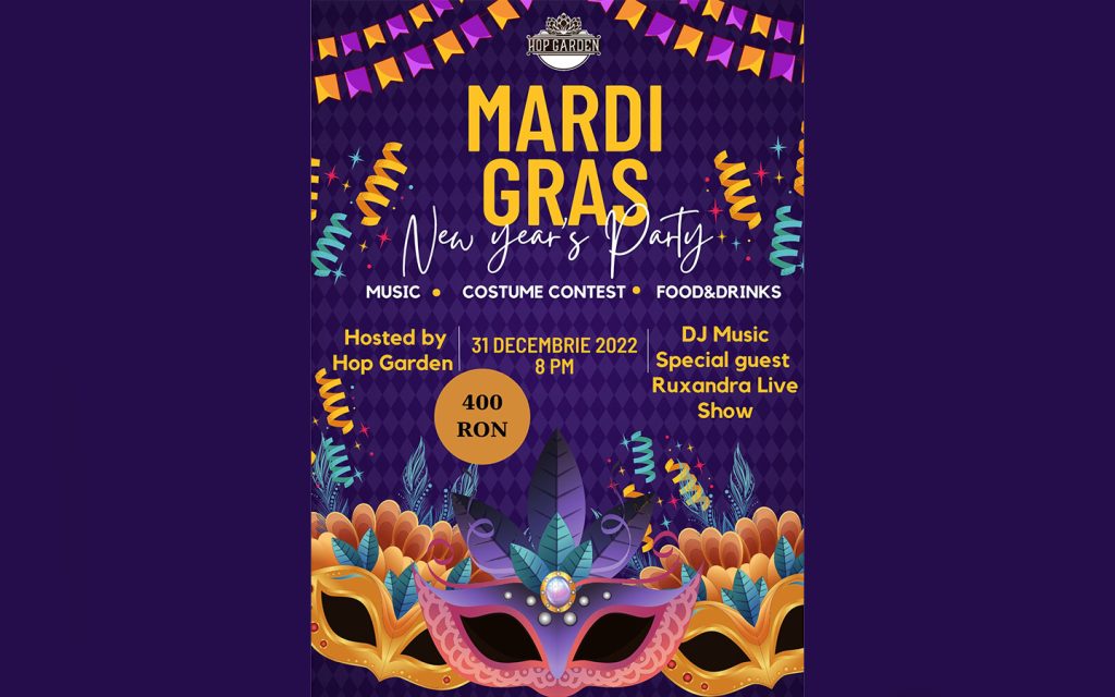 Mardi Gras New Year's party