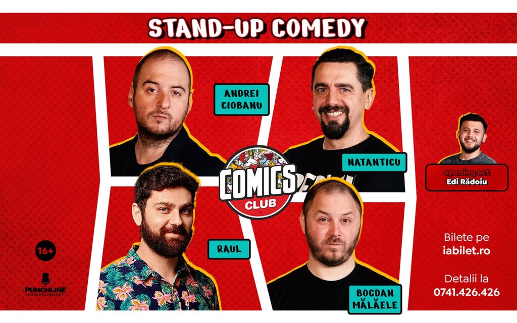 Stand-up comedy cu Andrei Ciobanu, Bogdan Mălăele, Raul & Natanticu