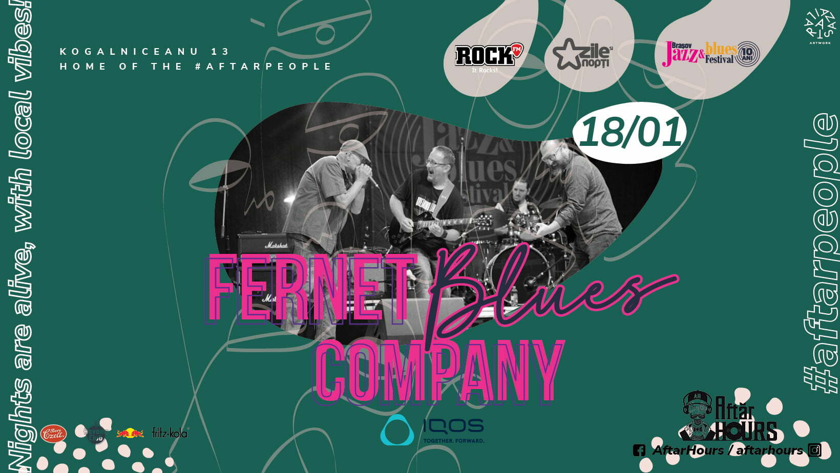 Concert Fernet Blues Company la Aftăr Hours