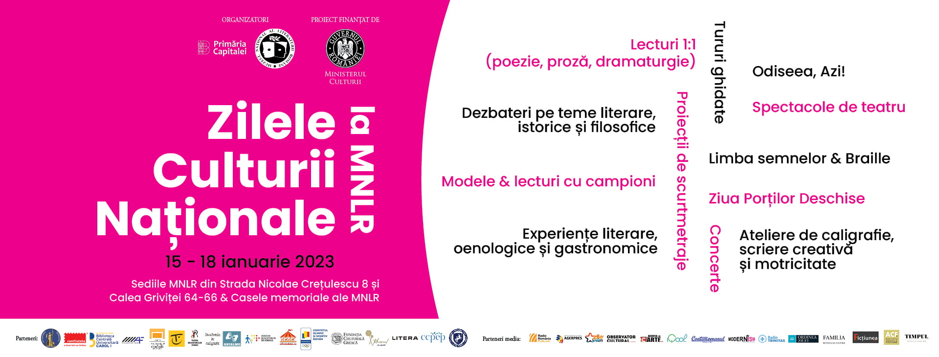 Zilele Culturii Naționale la MNLR, ediția 2023