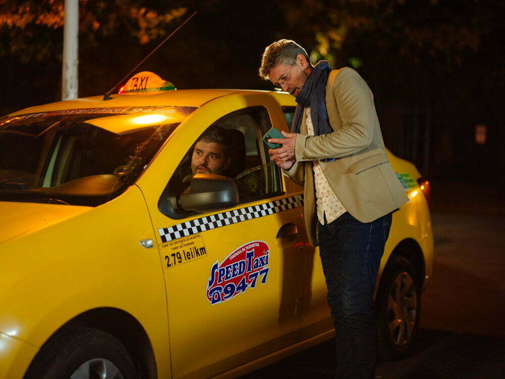 Taximetriști. Rolando Matsangos și Andi Vasluianu. Foto: Adi Bulboacă