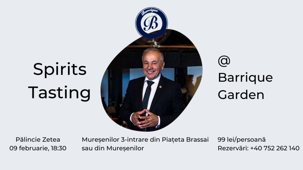 Spirits Tasting cu Silviu Zetea @ Barrique Garden Brașov