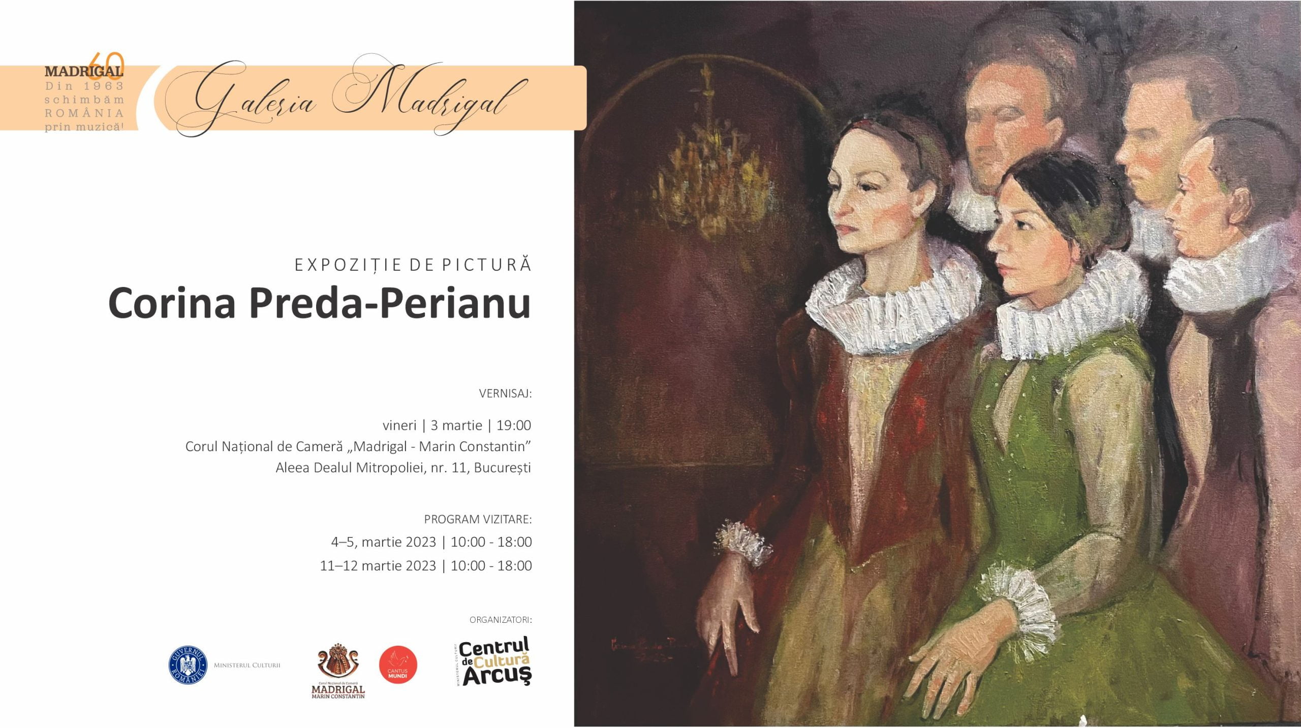 Sediul Corului Madrigal devine Galerie de artă la final de săptăm&acirc;nă&nbsp;