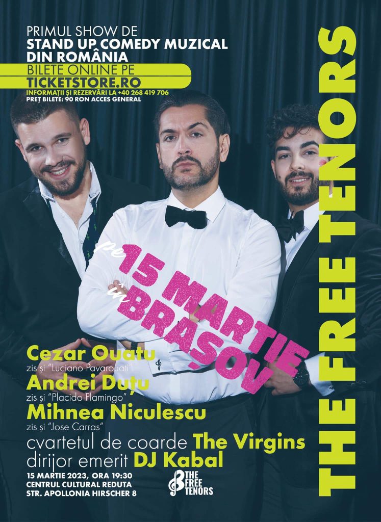 The Free Tenors - show de stand up comedy muzical @ Centrul Cultural Reduta Brașov