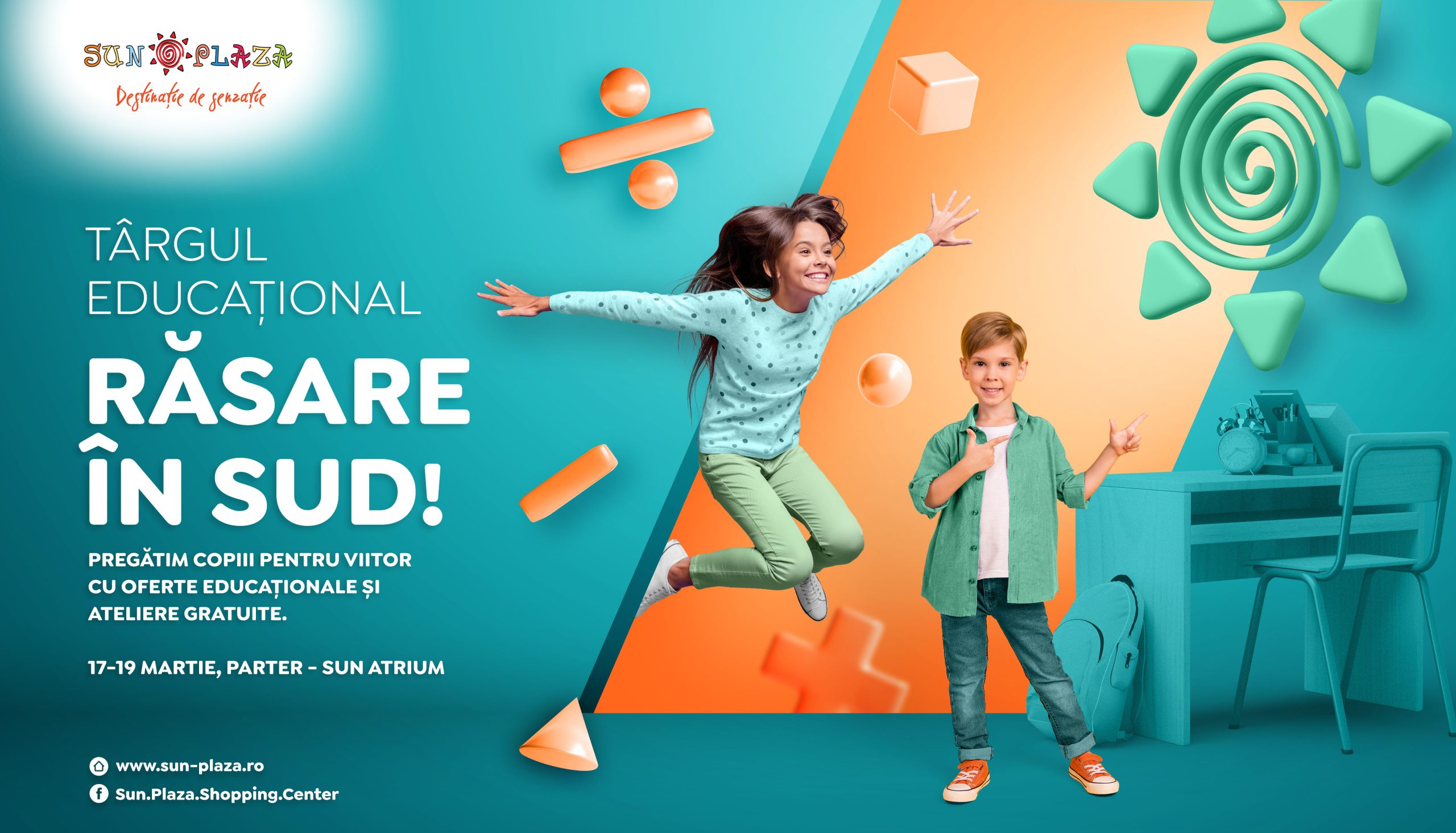 SUN PLAZA organizează cea de a treia ediție a Târgului Educațional