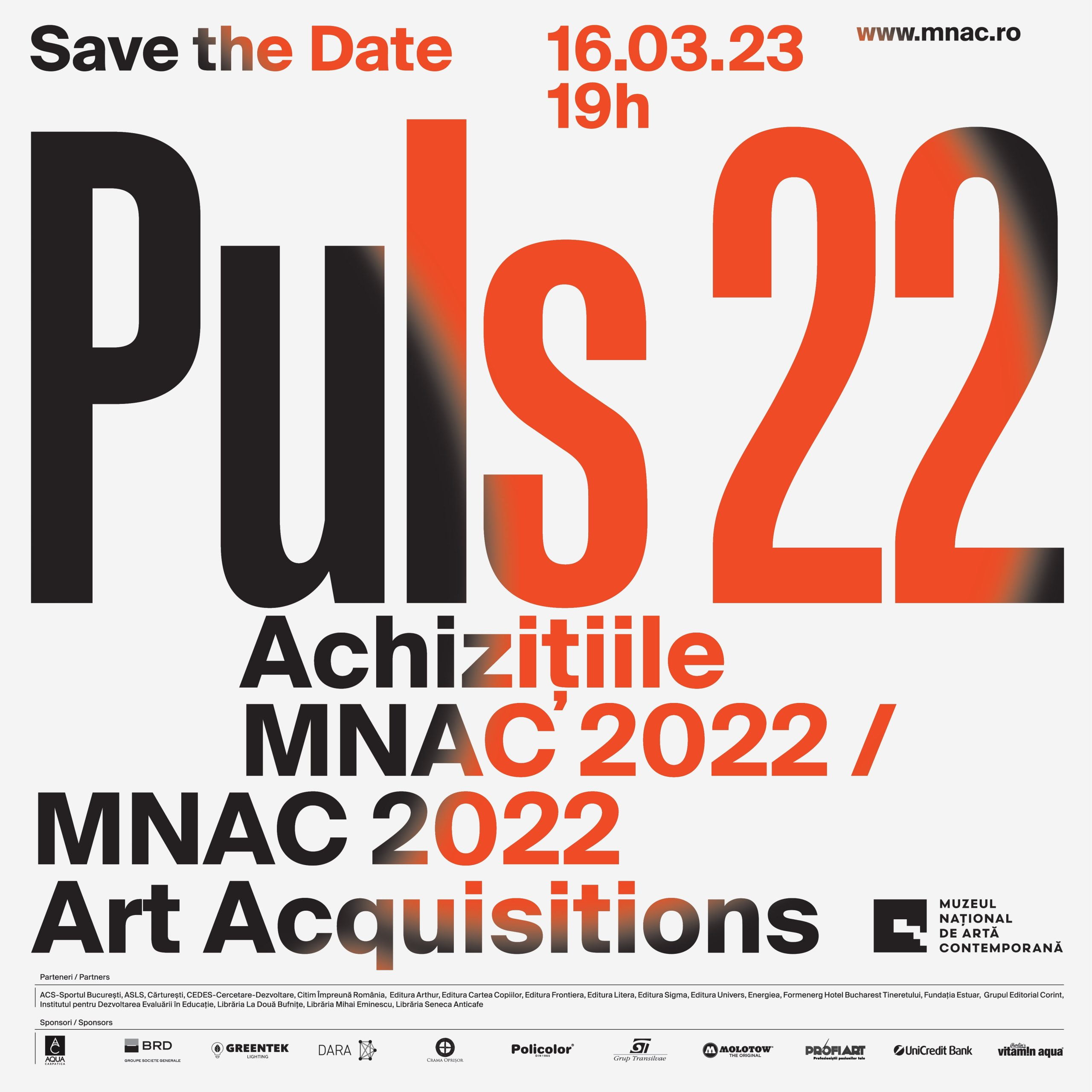 PULS 22 | Expoziția celor mai recente achiziții din colecția Muzeului Național de Artă Contemporană (MNAC)