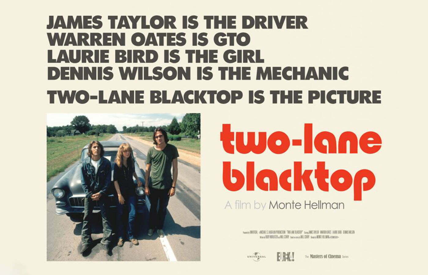 “TWO-LANE BLACKTOP” (1971, r: Monte Hellman)