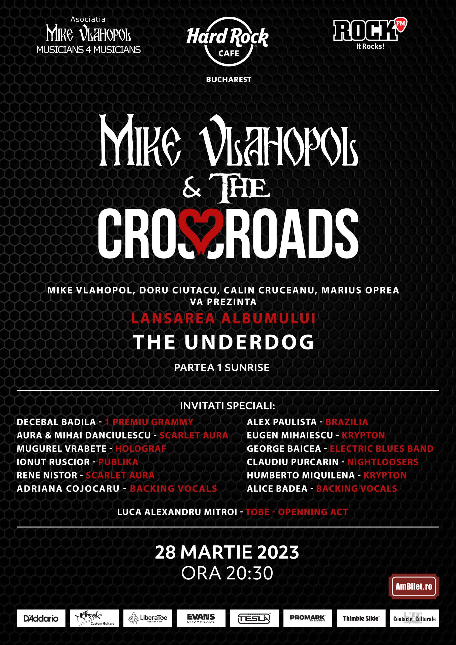 Mike Vlahopol & The Crossroads lansează albumul &bdquo;The UnderDog&rdquo; &ndash; Partea I - Sunrise.