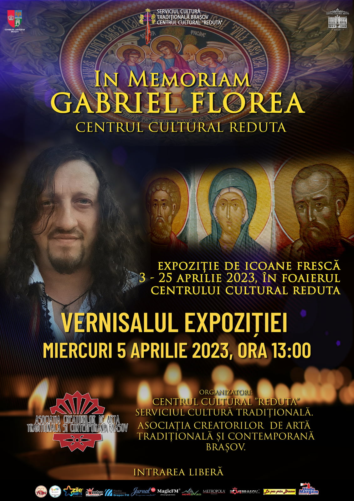 In Memoriam – Gabriel Florea – pictor de biserici la Centrul Cultural Reduta Brașov