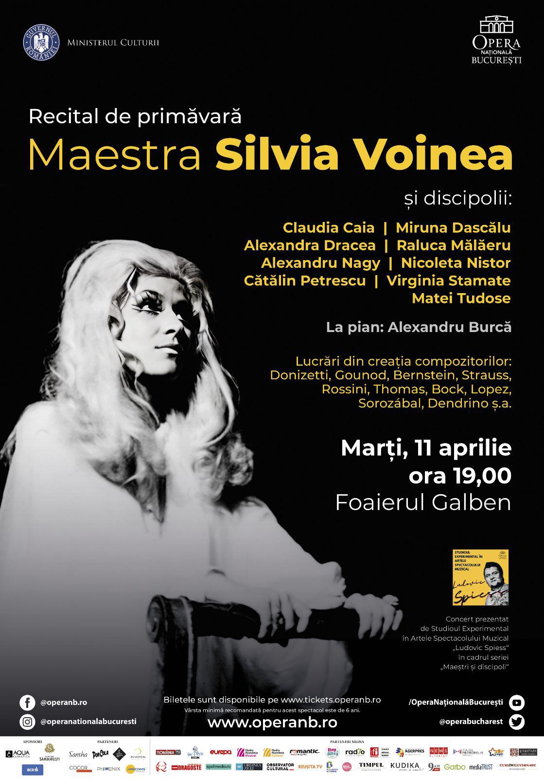 „Recital de primăvară” și „Cavalleria Rusticana & Pagliacci”, în cea de-a doua săptămână din aprilie la ONB