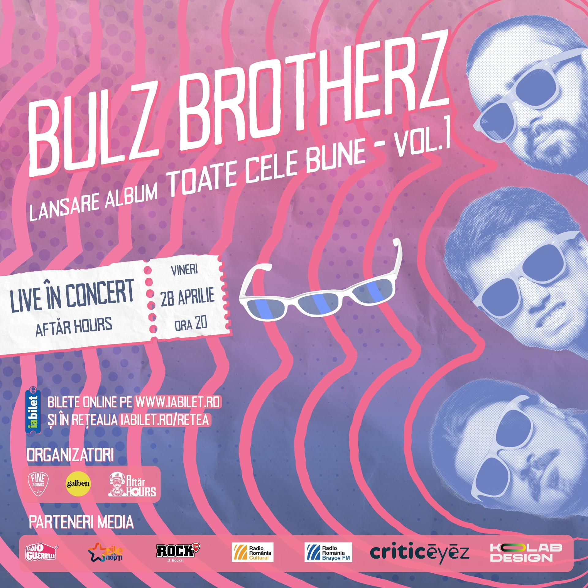 Concert Bulz Brotherz la Aftăr Hours din Brașov, pe 28 aprilie 2023