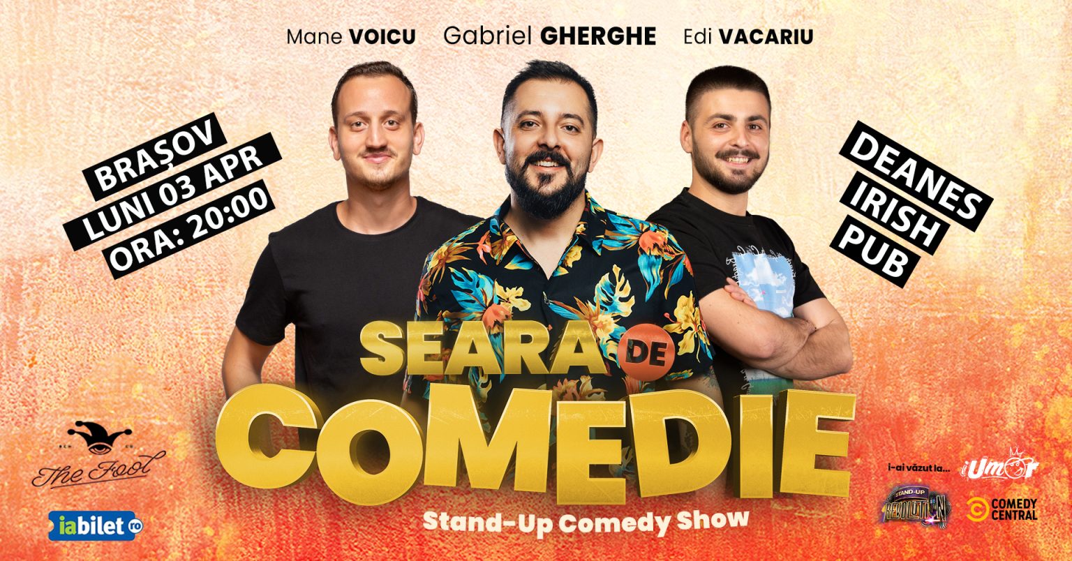 Vestitorii primăverii la Deane's Irish Pub & Grill: concerte și stand-up comedy