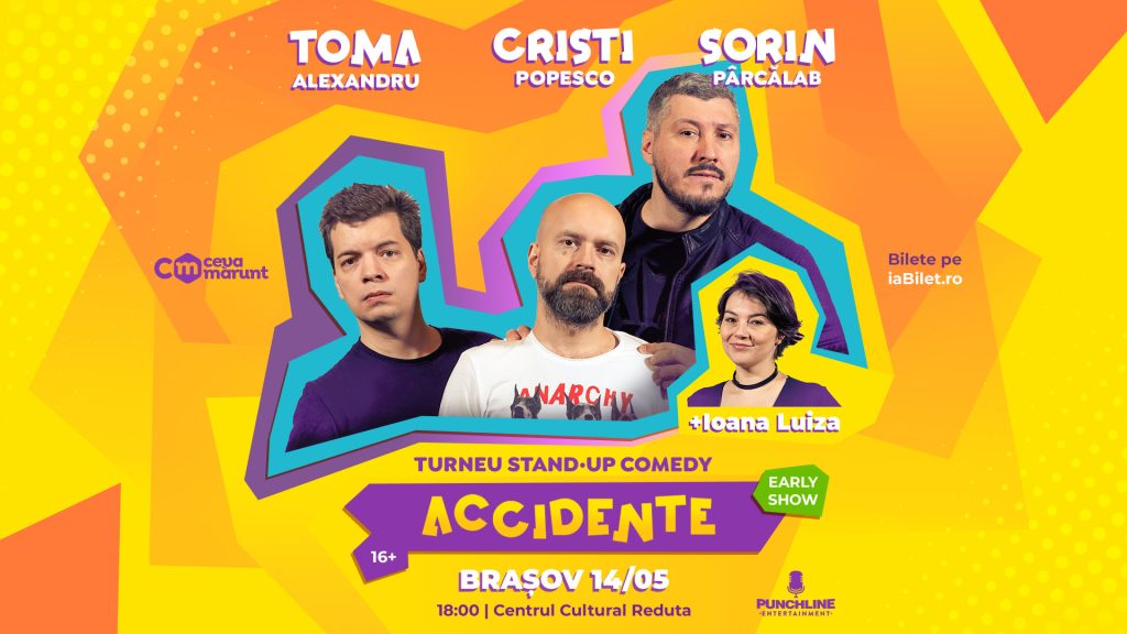 Stand-up cu Toma, Cristi & Sorin Pârcălab „Accidente” @ Centrul Cultural Reduta