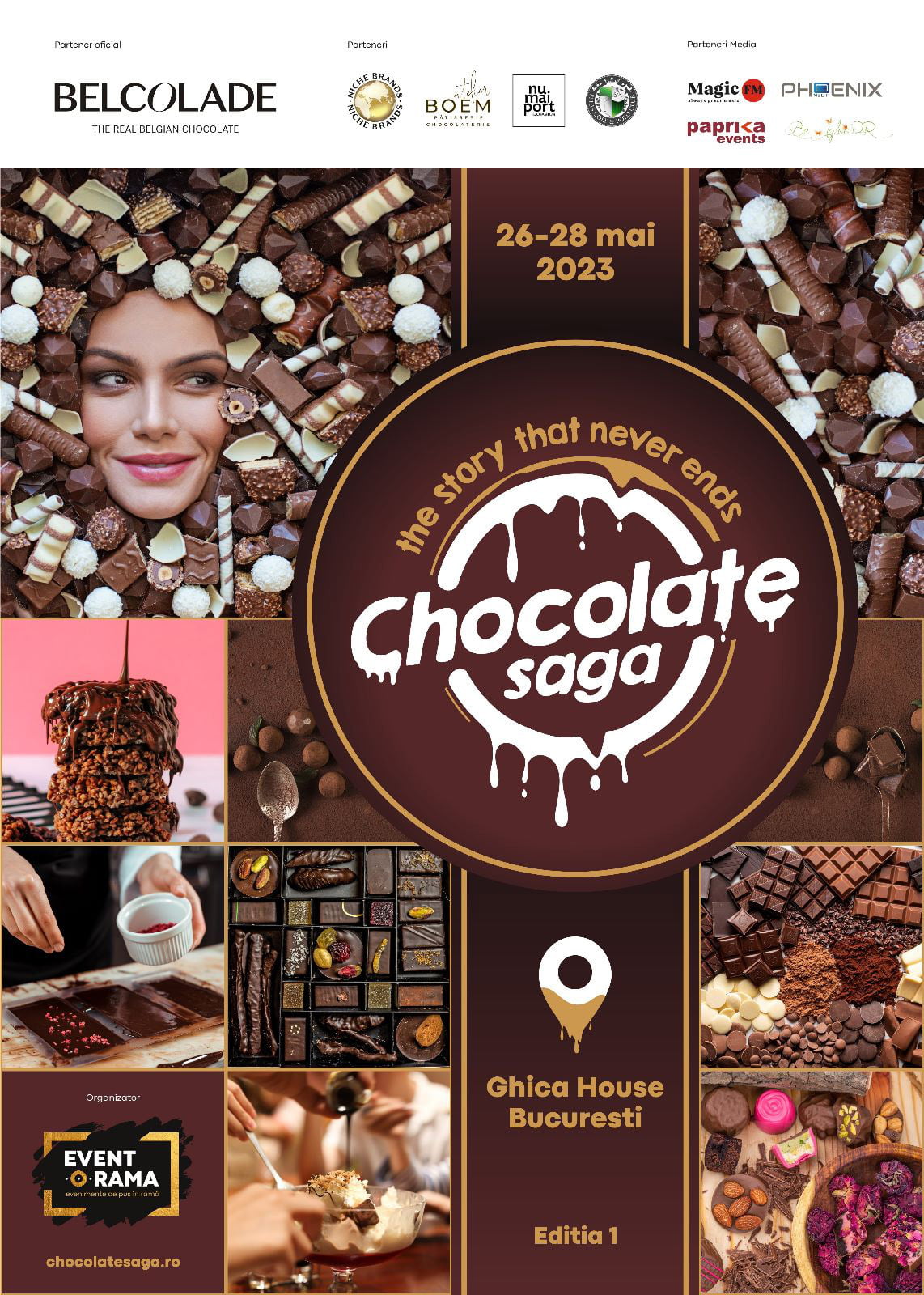 Evenimentul Chocolate Saga Festival va avea partener oficial brandul Belcolade, prin compania Puratos România