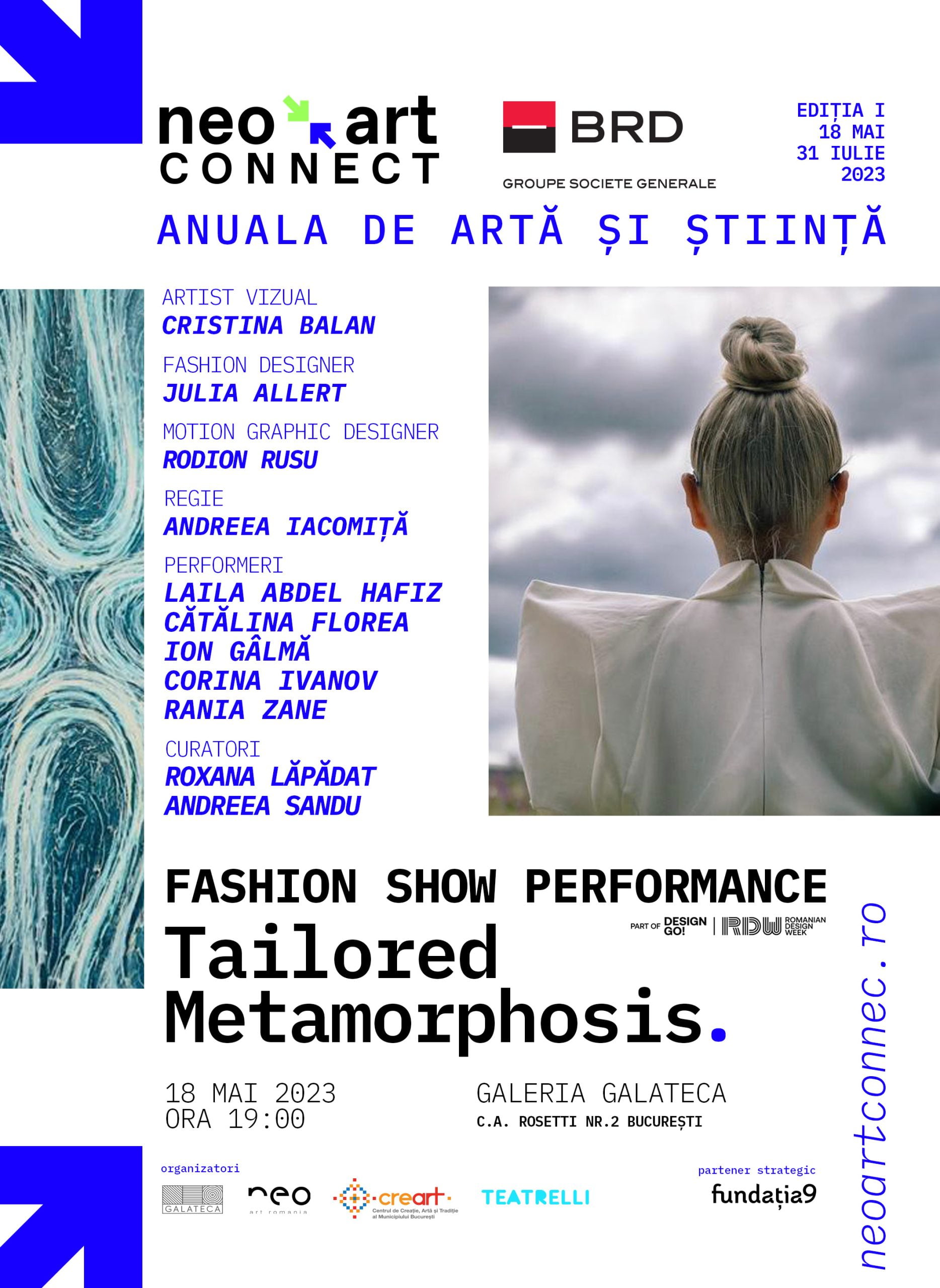 Punte culturală interdisciplinară între București și Chișinau: Fashion show performance-ul „Tailored Metamorphosis”, la Galeria Galateca