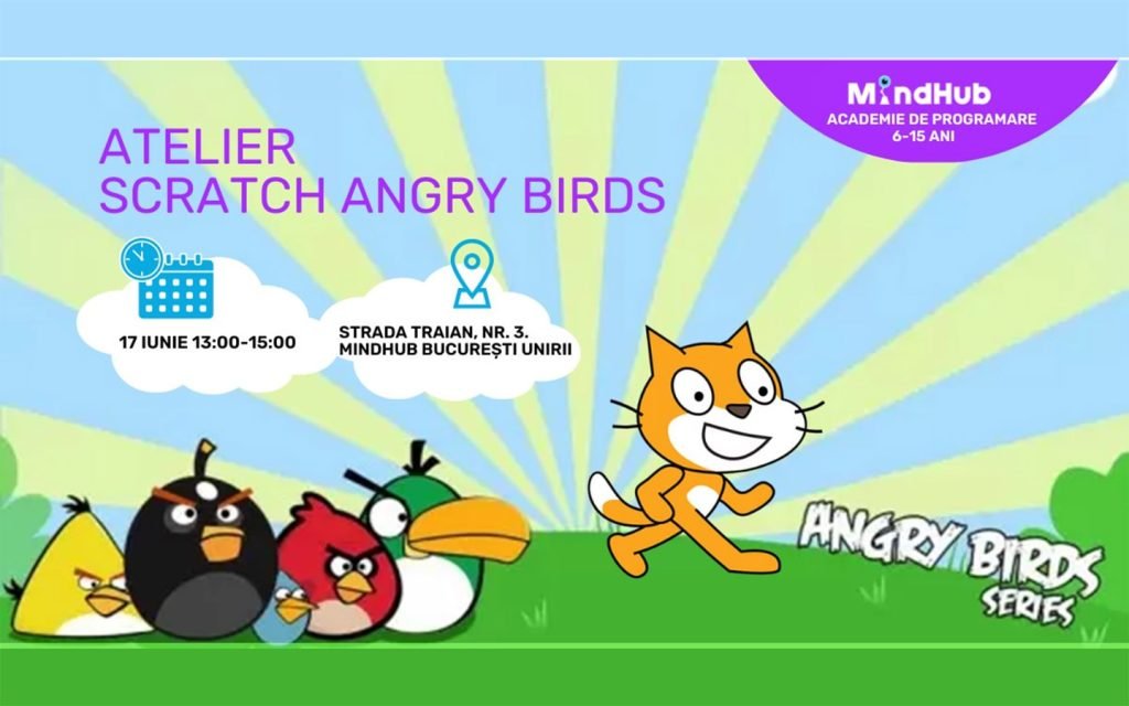Atelier în Scratch cu Angry Birds (Atelier MindHub)