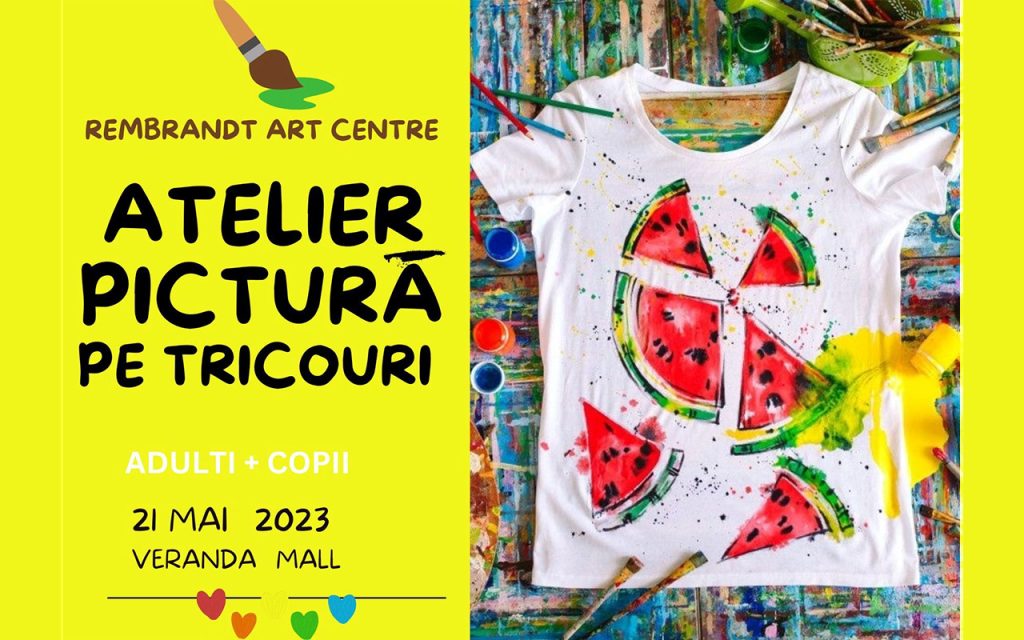 Atelier pictură pe tricouri ~ fun creativ ~ adulți și copii