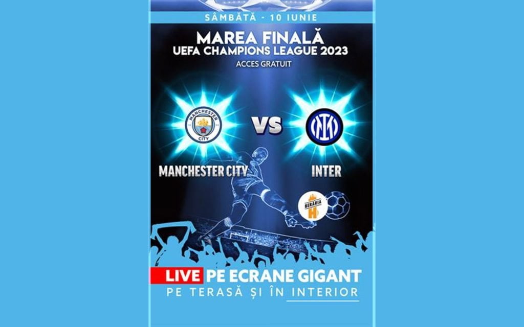 Finala Champions League 2023 - Manchester City vs. Inter I Pe ecrane GIGANT