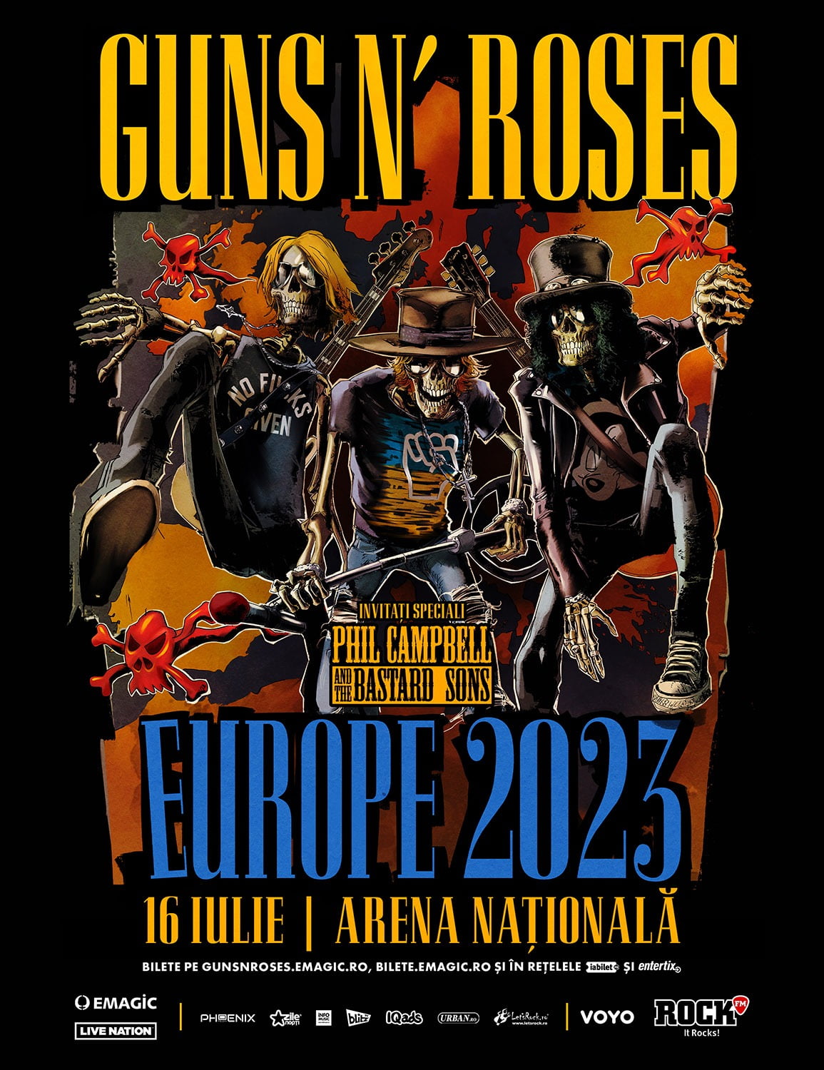 Phil Campbell and the Bastard Sons deschid concertul GUNS N’ ROSES de la București