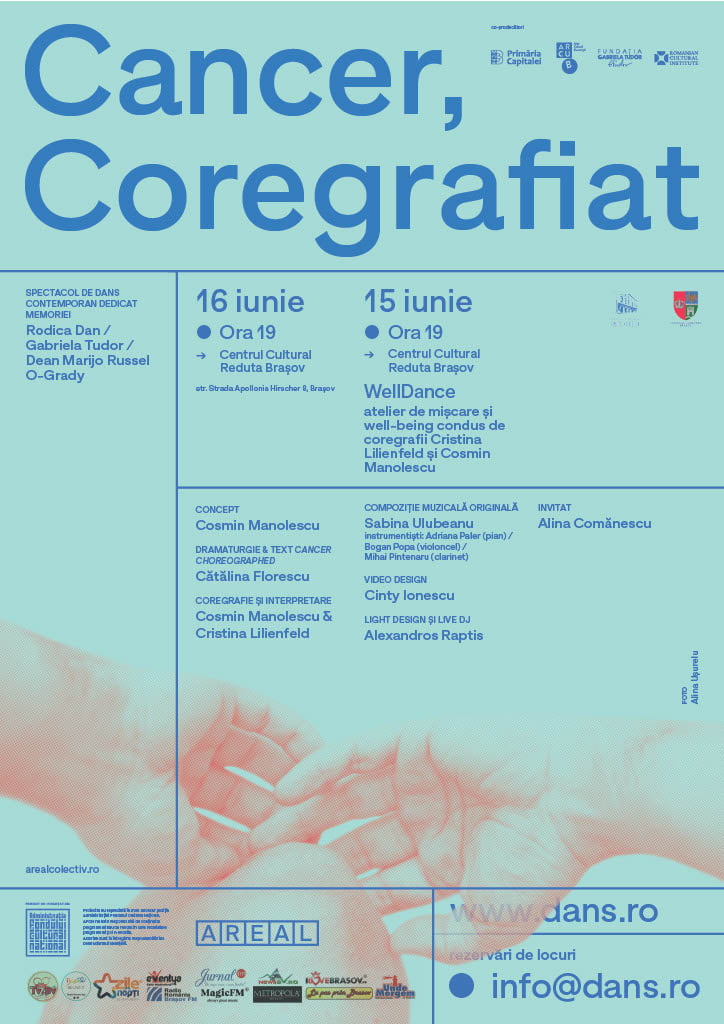 Premieră la Brașov! ,,CANCER, Coregrafiat'' un spectacol de dans contemporan de Cosmin Manolescu & Paradis Serial