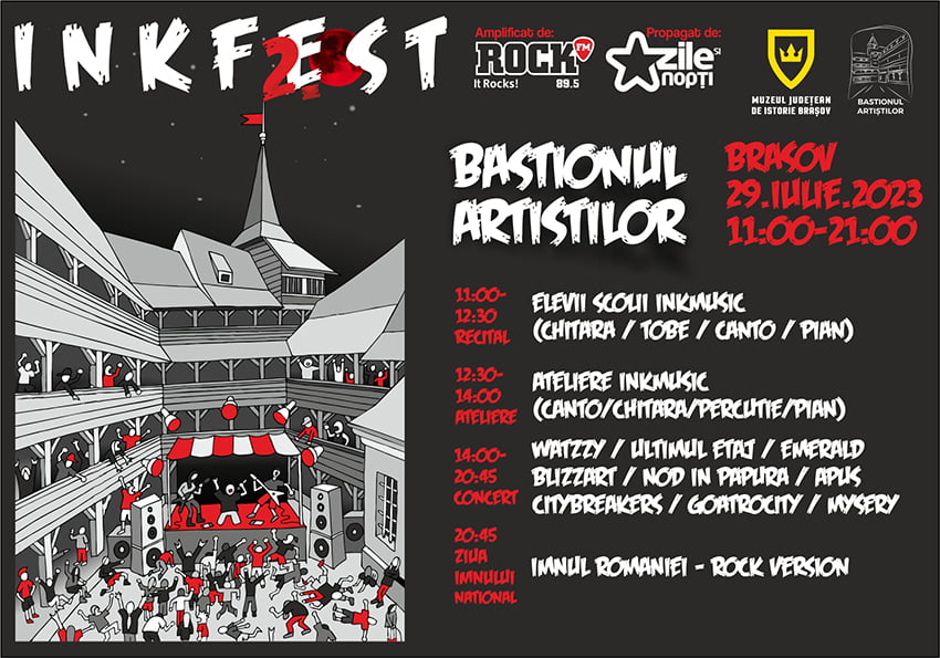 InkFest 2.0 la Bastionul Artiștilor din Brașov