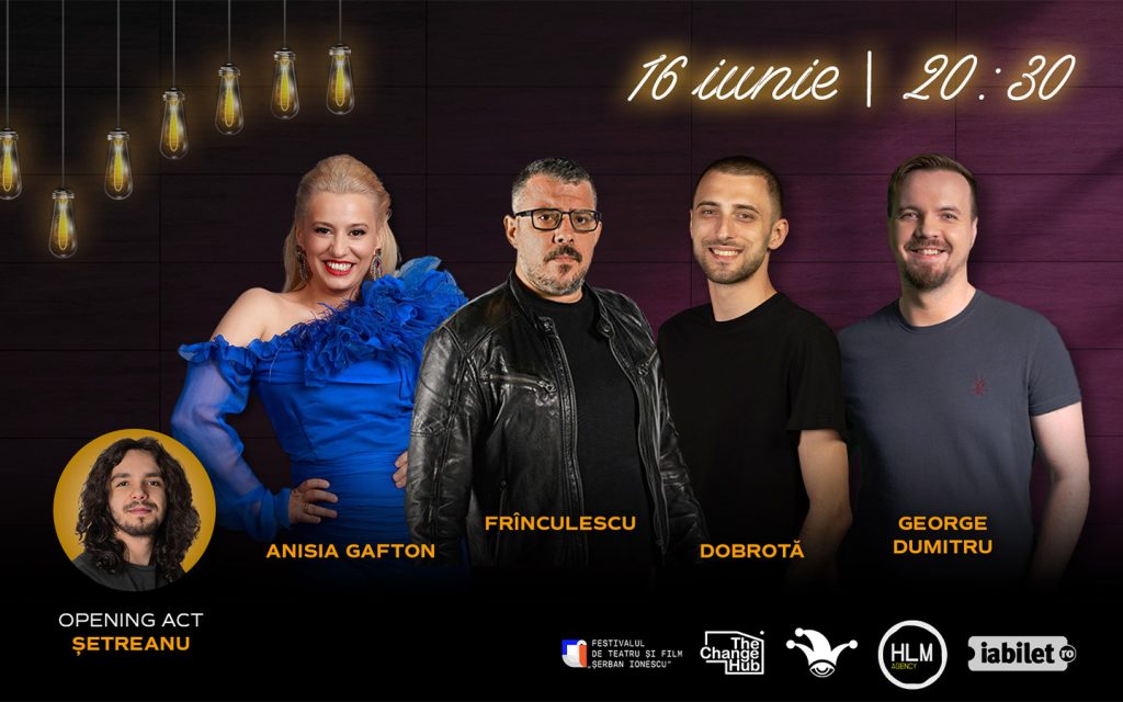 Stand-up comedy cu Frînculescu, Alex Dobrotă, George Dumitru și Anisia Gafton