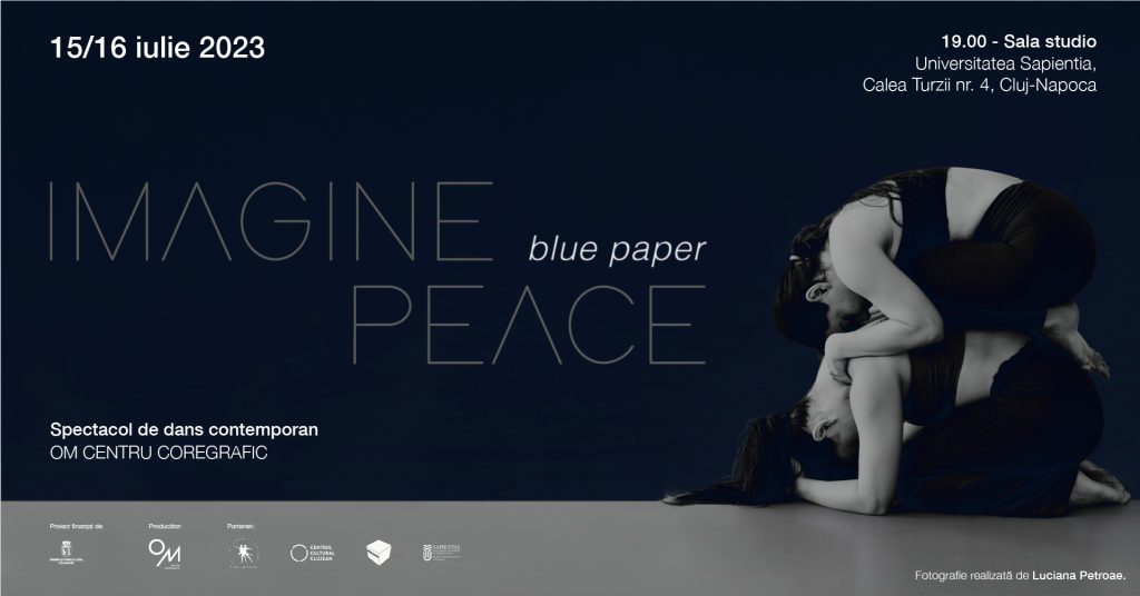 Imagine Peace - blue paper @ Universitatea Sapientia Cluj