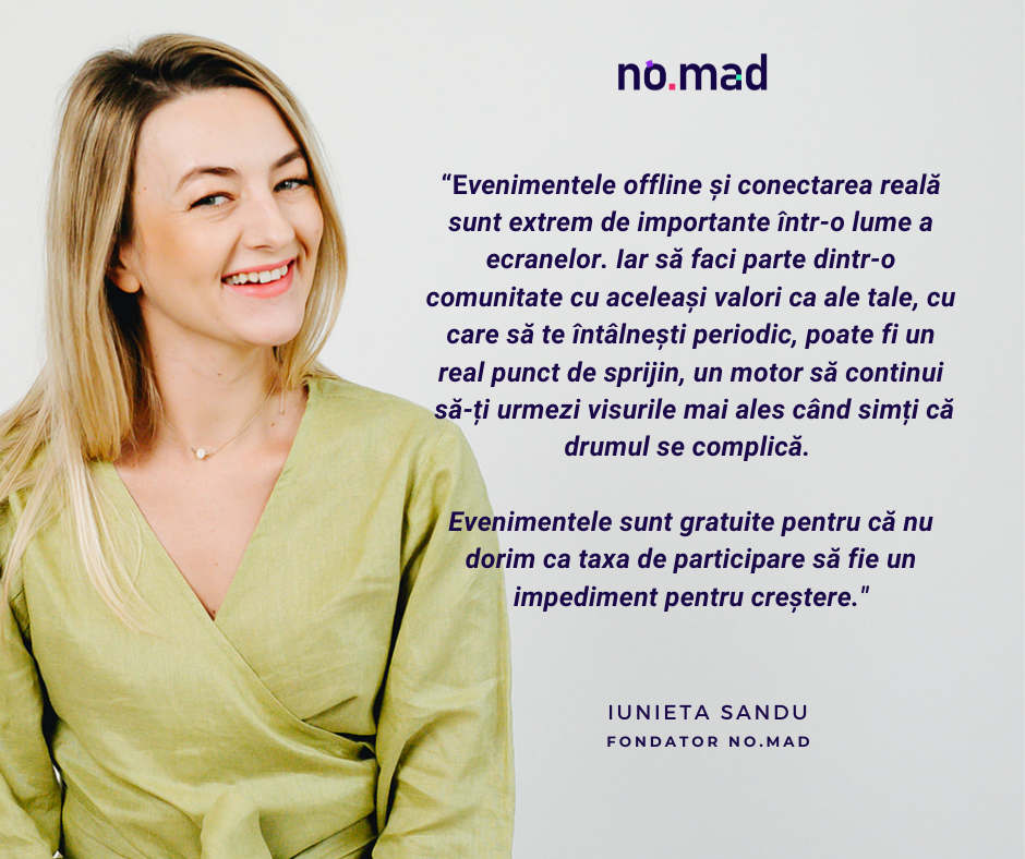 Comunitatea NO.MAD anunță seria de evenimente pentru freelanceri și antreprenori &icirc;n București, Brașov, T&acirc;rgu Mureș, Timișoara și Galați