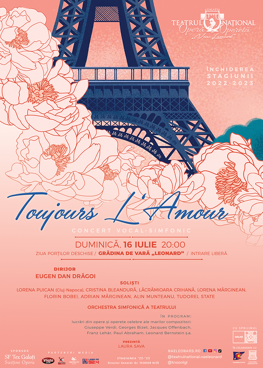 Agenda Culturală a Teatrului Național de Operă și Operetă &bdquo;Nae Leonard&rdquo; pentru perioada 11 - 16 iulie 2023