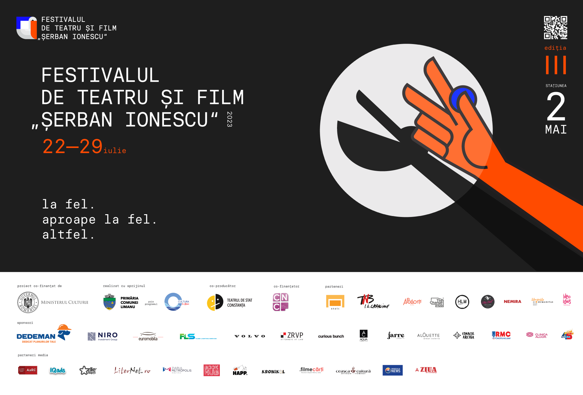 &Icirc;ncepe Festivalul de Teatru și Film &bdquo;Șerban Ionescu&rdquo;!
