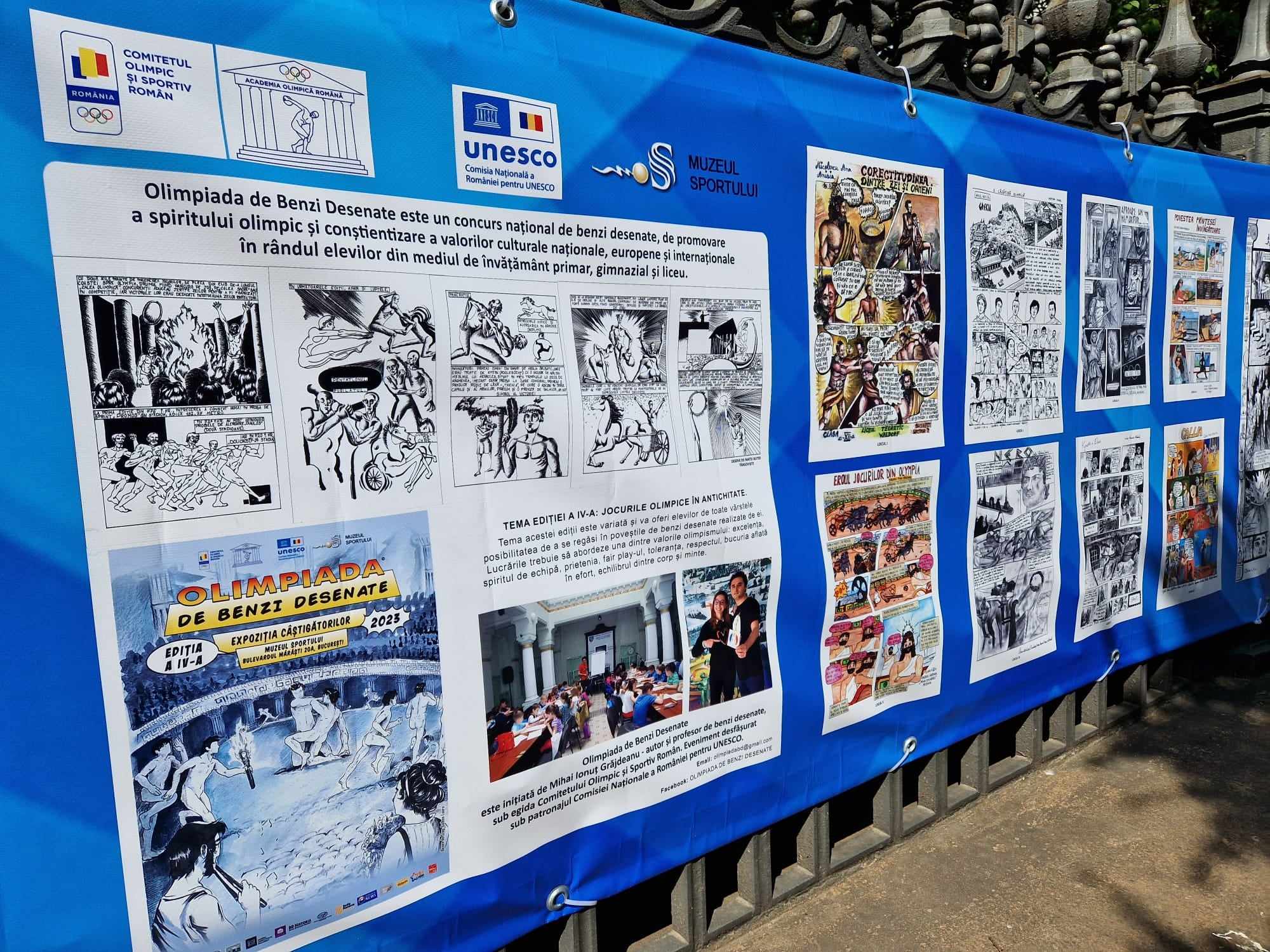 Expoziție outdoor - Olimpiada de benzi desenate, ediția a IV-a