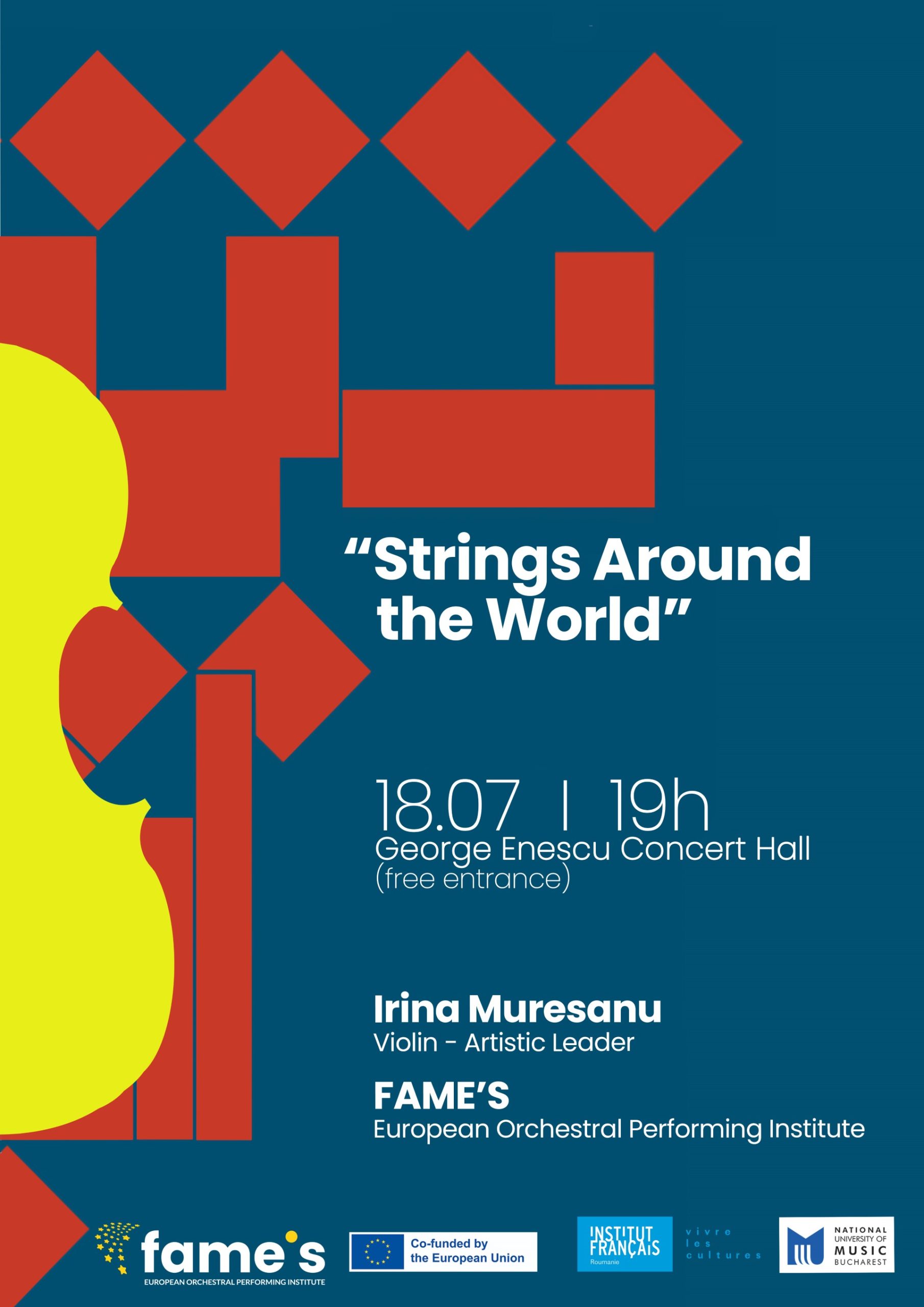 String Around The World - concert cu Irina Mureșam și Orchestra Europeană de Tineret