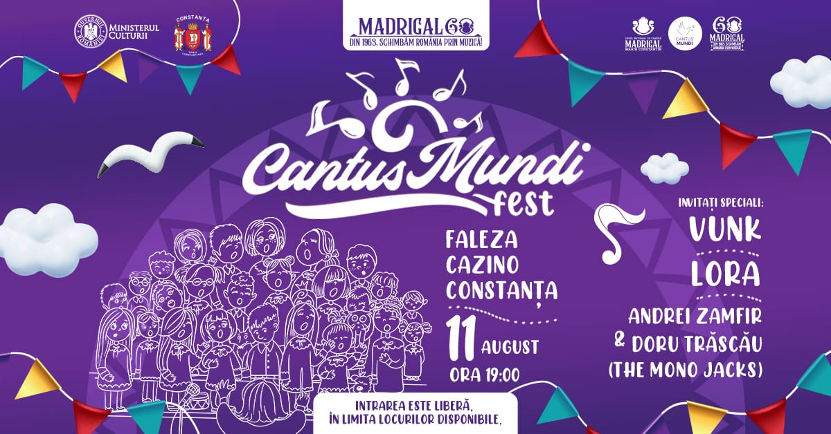 Cantus Mundi Fest 2023 | Seara rock & pop @ Faleza Casino Constanța