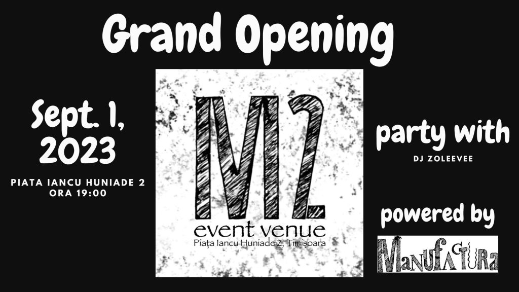 M2 - event venue | Grand Opening