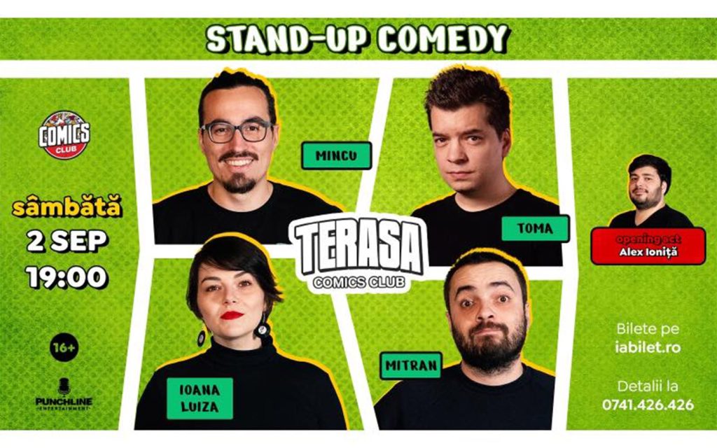 Stand-up comedy cu Toma, Mincu, Ioana Luiza și Mitran