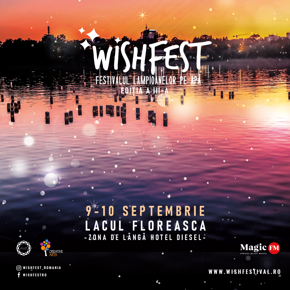 A III-a ediție a WishFest, festivalul lampioanelor pe apă, are loc &icirc;n Capitală, pe 9 și 10 septembrie