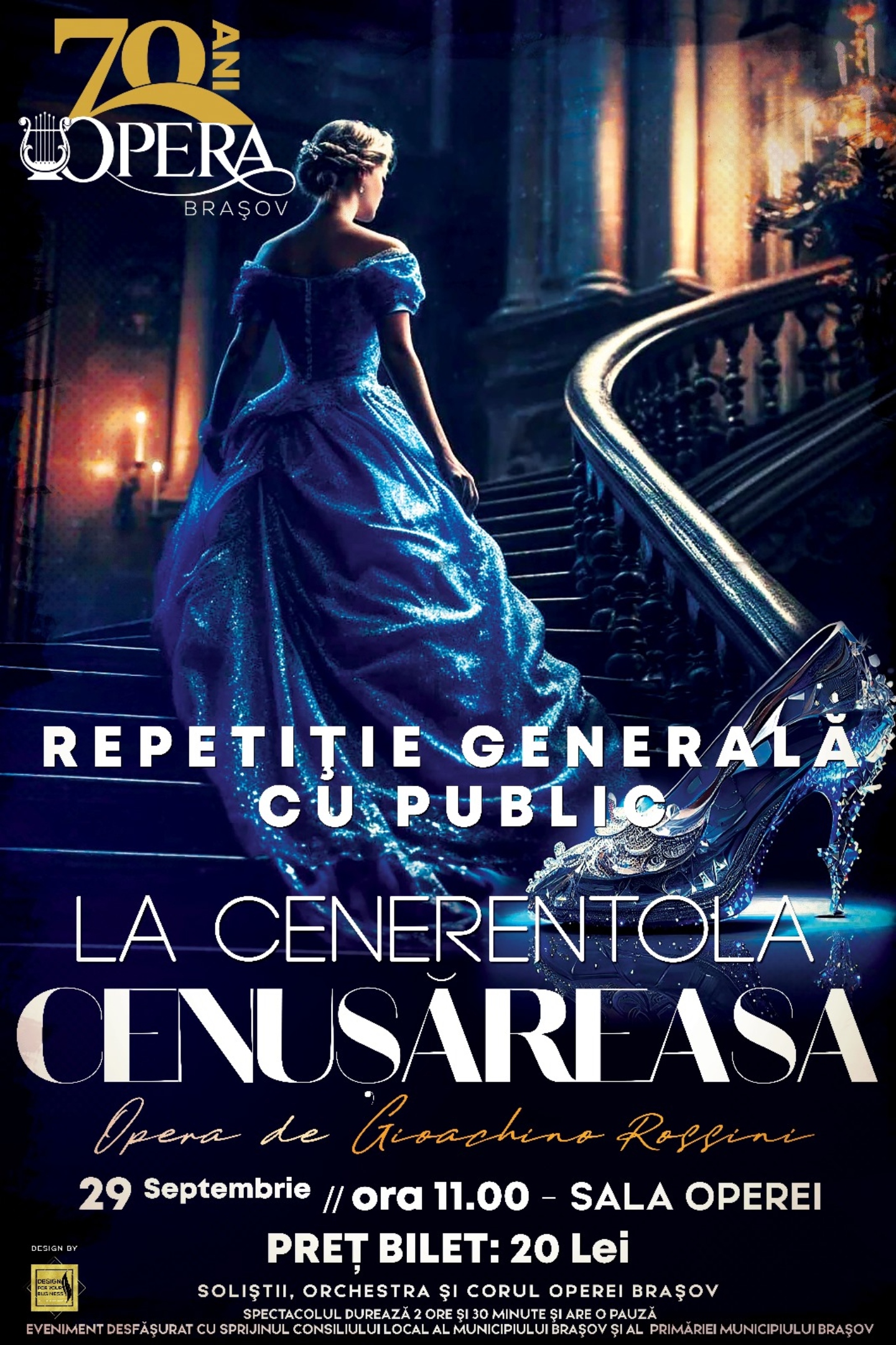 „La Cenerentola” încheie luna septembrie, la Opera Brașov!