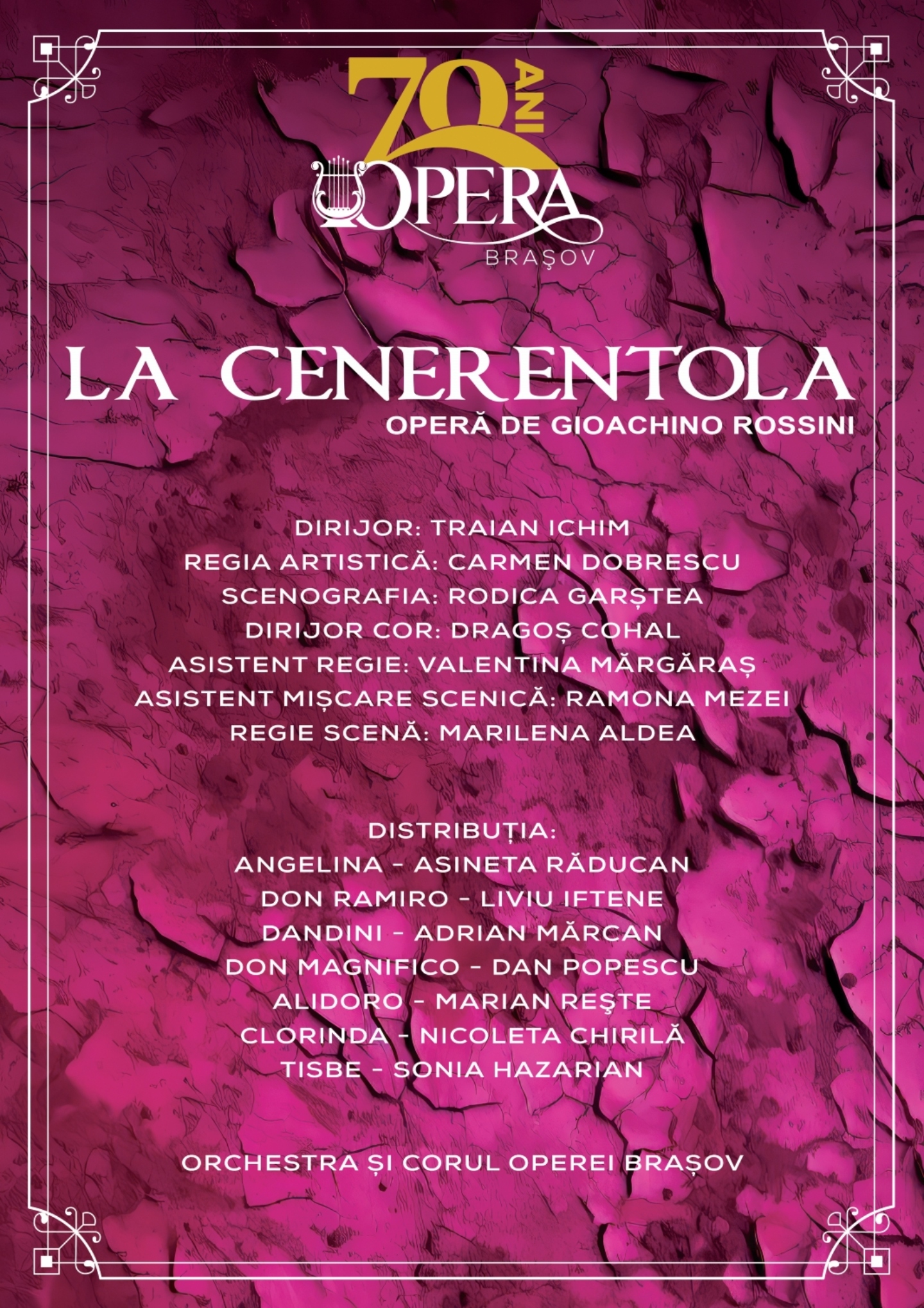 „La Cenerentola” încheie luna septembrie, la Opera Brașov!
