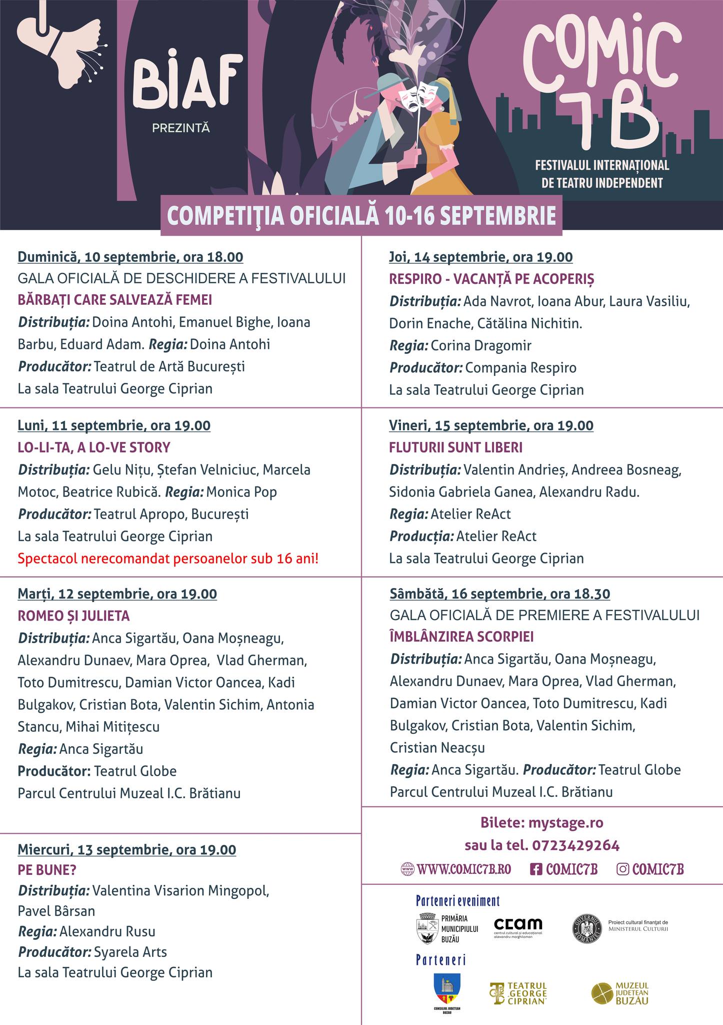 &Icirc;ncepe cea de-a opta ediție a Festivalului Internațional de Teatru Independent COMIC 7 B1