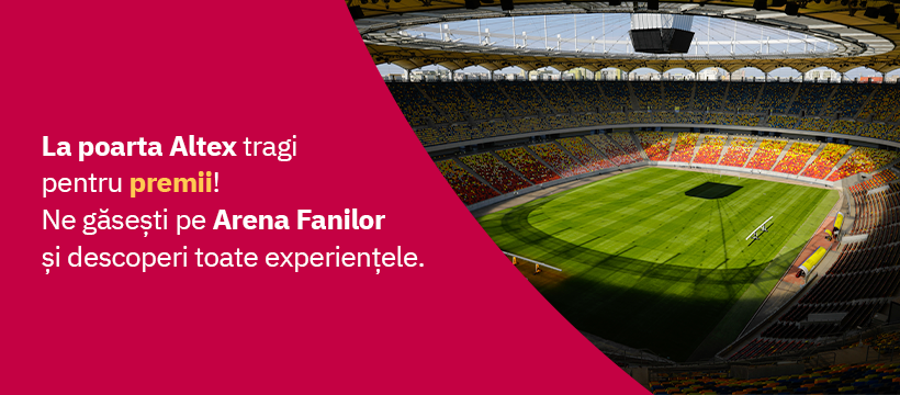 Altex susține Arena Fanilor &icirc;n cadrul parteneriatului cu Federaţia Rom&acirc;nă de Fotbal