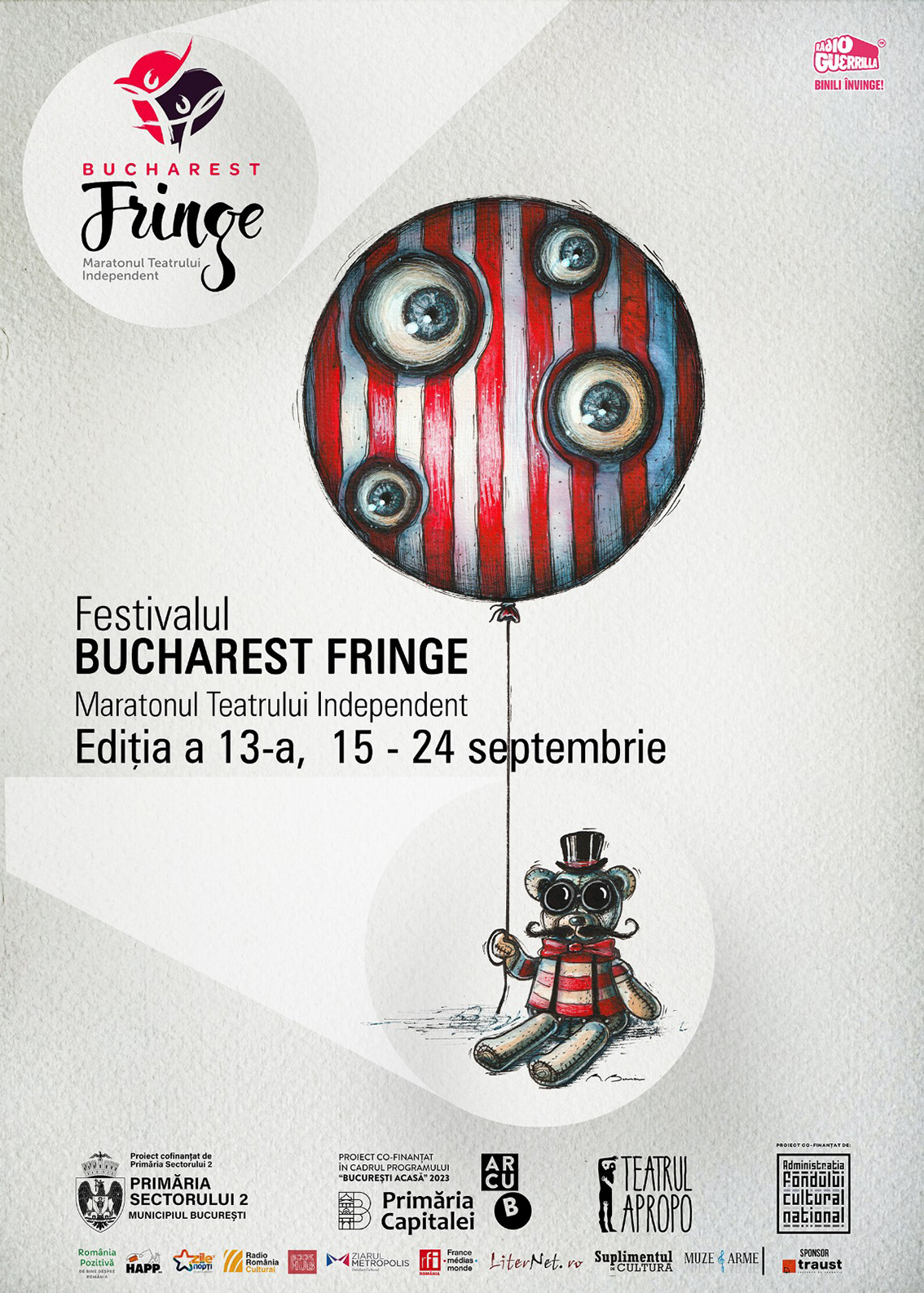 &Icirc;ncepe Festivalul Bucharest Fringe - Maraton de teatru independent fresh și inovator, la București!